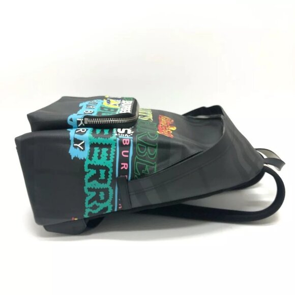 BURBERRY graphic Check Backpack Backpack PVC gray/Multicolore - Picture 7 of 15